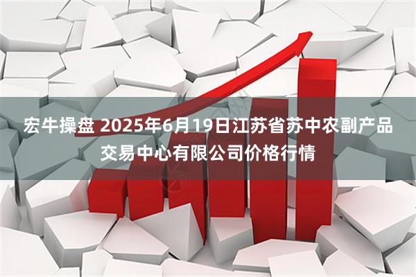 宏牛操盘 2025年6月19日江苏省苏中农副产品交易中心有限公司价格行情