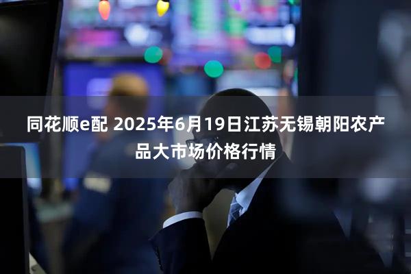 同花顺e配 2025年6月19日江苏无锡朝阳农产品大市场价格行情