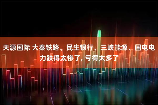 天源国际 大秦铁路、民生银行、三峡能源、国电电力跌得太惨了, 亏得太多了